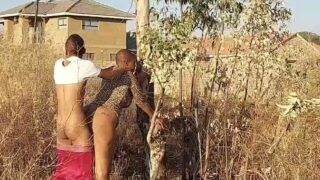 African pussy fuck South African xxx in the bushes.